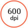 Resolution up to 600 dpi