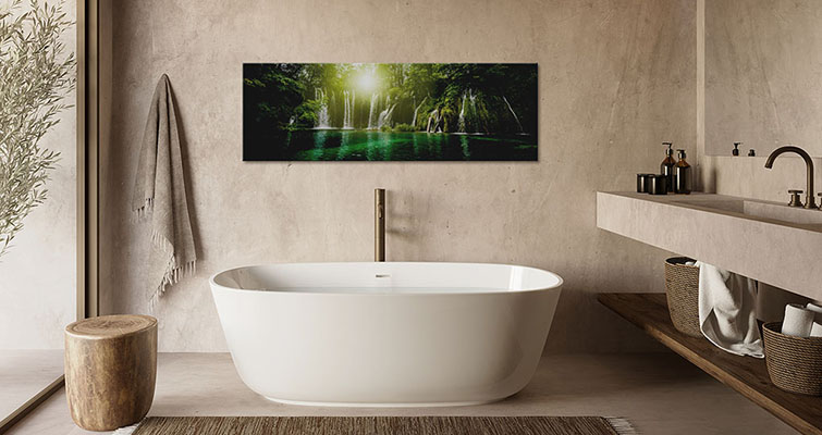 Badezimmer Deko für Ihre Wand - moderne Wanddekorationen